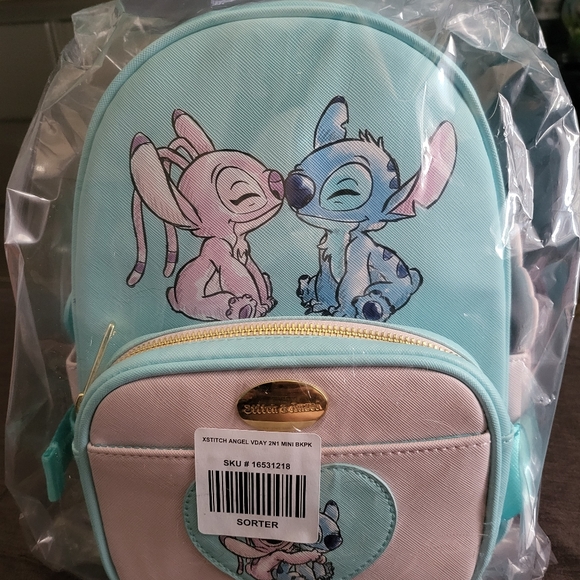 Disney The Series Angel & Stitch 2-in-1 Mini Backpack and Fanny Pack - Picture 5 of 7